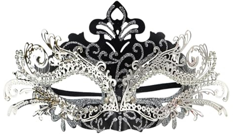 Damen Karneval Maskenball Venezianische Maske Masken Schwarz Kostüm Venedig Faschingsmaske Faschingsmasken Mit Sexy Halloween Kostüme Für Frauen Schwarze Mädchen Herren Augenmaske Fasching