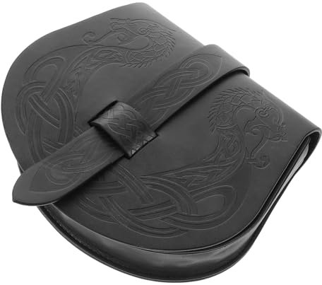 LIFKOME Mittelalterliche Wikinger Gürteltasche Aus Kunstleder Renaissance Saddle Bag Für Cosplay Und Larp Vielseitiger Beutel Mit Hochwertiger Verarbeitung Komfortabel Und Robust Für Mitte