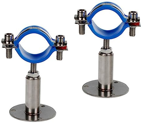 OSALADI Colliers De Serrage En Acier Inoxydable 2 Pièces Support De Collier De Serrage Réglable Pour Automobile Bateau Industrie Qualité 304 Résistant Au Sel