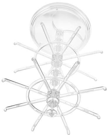Healvian Schmuckständer Schmuckhalter Drehbarer Organizer-ständer Funktion Für Ringe Ohrringe Halsketten Und Haarschmuck Aus Robustem Kunststoffmaterial Einfach Zu Montieren Und