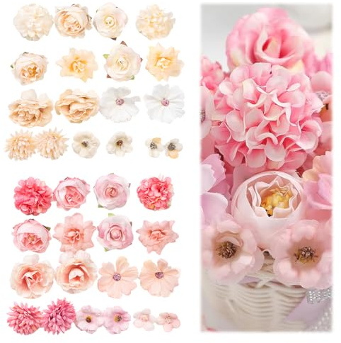 36 Pcs Fiori Artificiali, Fiori Fiori Per Torte Finti Per Decorazioni, Bouquet Da Sposa, Feste Di Matrimonio, Decorazioni Per Torte, Copricapo Fai Da Te, Decorazione Domestica Festa Casa Nozze