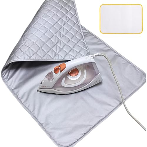 80x140cm Telo for Stirare Sul Tavolo Tappetino Da Stiro Termico E Antiscivolo Con 3 Strati Isolanti Coperta Da Stiro Portatile for Stiratura A Vapore E Uso Domestico(80x140cm)