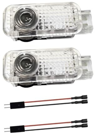 Krewua 2 PCS car door lights, car door logo projector lights for A1/A3/A4/A5/A6/A7/A8/Q2/Q3/Q5/Q7/Q8/TT/R8, very nice gift