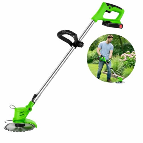 Decespugliatore a Batteria 48V MAX con 2 Batterie, Tagliabordi Elettrico Potente e Regolabile, Ideale per Prato, Erbacce e Rovi