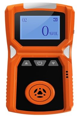 Multi Gas Detector Meter H2/CO/H2S/NH3/O2/NO2/CH4 Combustible Gas Leak Monitor With LCD Display, Sound Light Alarm Indoor/Oudoor(O2-0-30VOL)