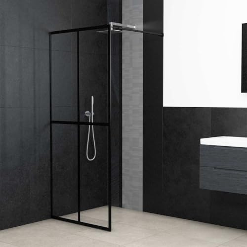 Pannello doccia regolabile in alluminio per doccia Walk-in 80 x 195 cm con telaio come moderno box doccia