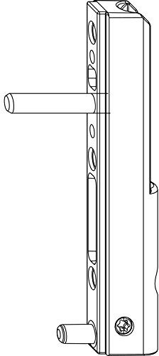 Maco Ecklagerband PVC universal für Kunststofffenster, mit ø 5mm Tragezapfen L 23mm, 120kg, Stahl verzinkt titanfärbig