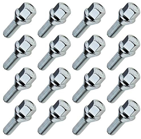 CARBONADO Hjulbult M12x1,25 24mm Konisk 60° SW17, 16-pack