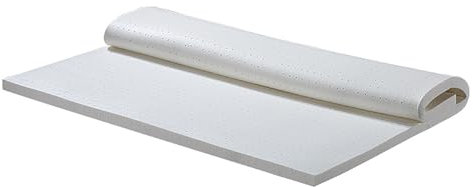 NAKEAH 100% natürlicher Latex -Matratzen -Top - mittelgroße Drucklindermatratze für Rückenschmerzen, Bio -Latex -Matratzenabdeckung,2.5cm,150x200cm