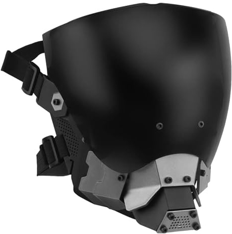 Punk Hjälmar, Punk Ansiktsskydd, Hjälmar Cyber-Punk Halvansikte, Kostym, Punk Mask Cosplay Män, Vuxen Halloween Cosplay Hjälm För Gotisk Cosplay