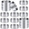 Cendrier Inox, 16 Pièces 8cm Cendrier Exterieur, Cendrier Rond en Acier Inoxydable, pour Les Bars, Les Restaurants Et Les Chambres à Coucher, pour l'intérieur Et l'extérieur
