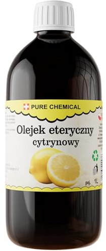 CHOSA Olio Essenziale Di Limone 1L - Olio profumato naturale al 100% per diffusori per aromaterapia - umidificatori - sauna e massaggi – Profumo intenso per ambienti