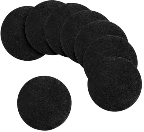 LALAFINA Mandala Punktierblöcke 8 Stück Rund 17cm Schwarzes Kartonpapier Robust Vielseitig Für Mandala Malerei Kunst