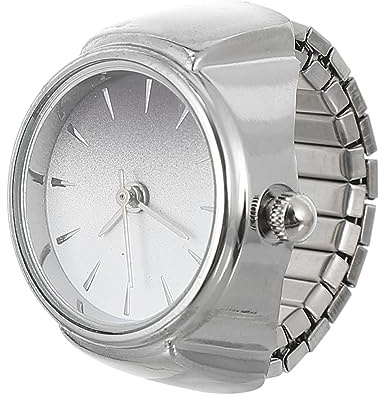 LIFKOME Ringuhr Digitaluhr Für Frauen Finger Uhr Mit Rundem Ring Ring-quarzuhr Festivalgeschenk Modequarz Uhr Golden Zinklegierung