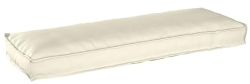 vidaXL Cuscino Crema 120 x 40 x 8 cm Tessuto Oxford, Cuscino per Soggiorno, Tessuto Oxford Impermeabile, Design Moderno e Minimal, Robusto, Elegante per Uso Interno ed Esterno