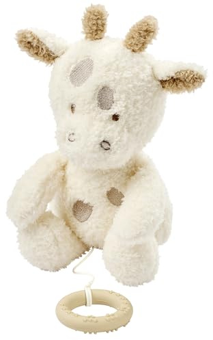 Nattou Spieluhr, Baby-Giraffe, Wiegelied «La-Le-Lu», Mit Ring, 100% Polyester, Teddy, Ecru