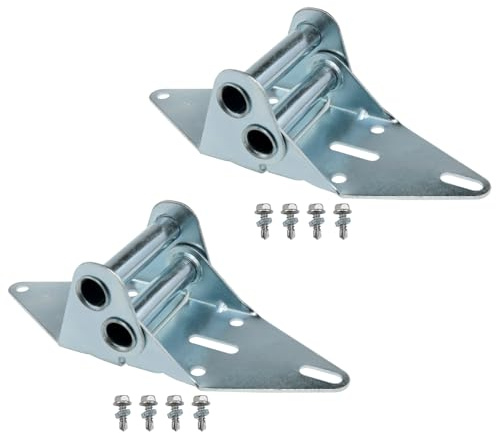 Xhziy 2pcs Garage Door Hinge Garage Door Bracket Heavy-Duty Garage Door Hinge with Screw for Replacement of Residential Light and Commercial Garage Door