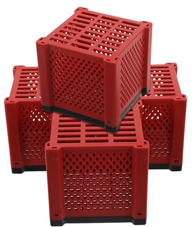 Abaodam 4 Piezas Filtro Acuario Caja Purificadora para Estanques y Bebederos de Caballos Contenedor Hueco Compatible con Medios Filtrantes Fácil Instalación y Limpieza