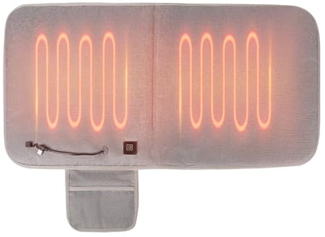 Electric Heated Cushion – Portable Seat Warmer for Car, Office, Home, Or Chair, Soft Plush Cover, Adjustable Heat Settings | Perfect for Winter Comfort, Back Reliefffffffg, Travel, Work Fr