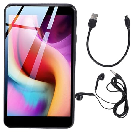 Fabater Lettore MP3 da 80 GB con Bluetooth e WiFi, Lettore Musicale Touchscreen a Colori da 3,97 Pollici, Lettori Audio Digitali Portatili MP4 con Auricolari per Video, Lettura