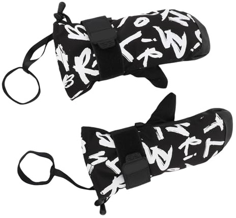 CHICIRIS Manoplas de esquí para Niños, Tela Impermeable, Manoplas de Snowboard Aisladas con Protector de Muñeca para Actividades de Invierno Al Aire (S) (L)