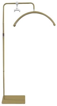 XCNSHIDY Lampada a stelo a mezzaluna, curva, a LED, dimmerabile, per estensione delle ciglia, regolabile in altezza, testa girevole a 360°, silenziosa, per saloni di bellezza, saloni di bellezza