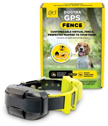 Dogtra GPS Fence Barrera Virtual para Perros de 7 kg o más | Sin Suscripción, Hasta 30 Límites Personalizados, Niveles de Estimulación, IPX9K