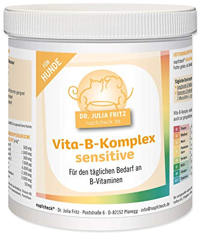 napfcheck Vitamin B für Hunde - Vita-B Komplex Sensitive - hypoallergen - 350 g