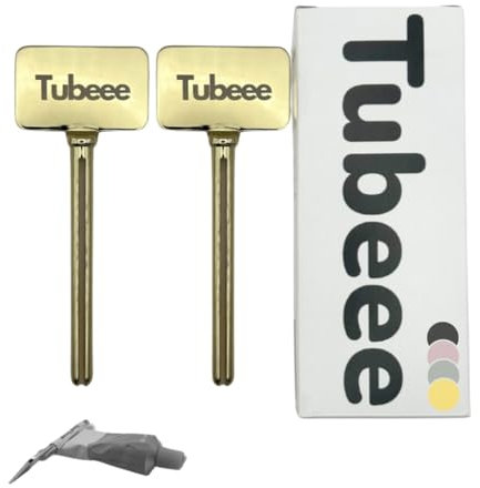 Tubeee, Toothpaste Squeezer, Tube Squeezer, Rolling Toothpaste Squeezer UK, Toothpaste Squeezer UK, Squeeze Key, Tube Squeezer Key, Tube Key, Tube Wringer - Save More Waste Less! (Pack of 2)