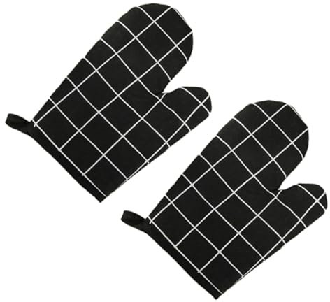 TOPBATHY 2pcs Insulated Gloves Heat Resistant Oven Mitts Pot Holders for Kitchen Baking Use Oven Gloves Heat