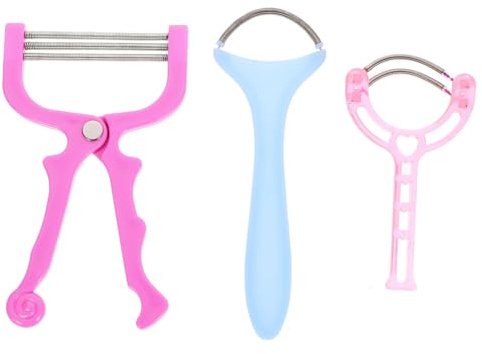 OATIPHO Depiladora Facial Manual Para Mujeres 3 Unidades De Resorte Eficaz Portátil Para Depilación Precisa De Vello Facial y Labial
