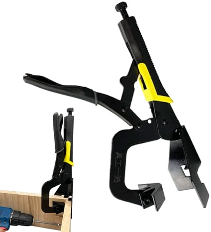 Corner Clamp,Right Angle Woodworking Jig Tools - Non-Slip Adjustable Positioning Jig Quick-Release Clamping Tools for Furniture Assembly