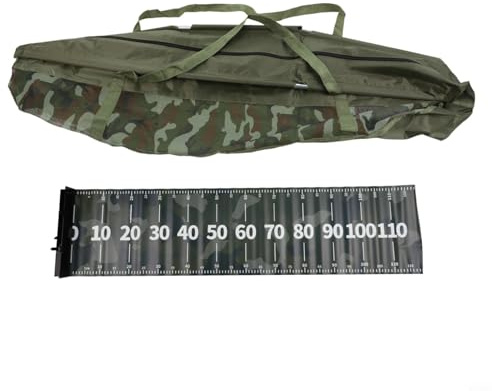 Sac de pesée de pêche avec règle imperméable en tissu Oxford 600D pliable, pour une mesure précise des poissons en plein air, portable, pour les grandes carpes et les poissons de gibier