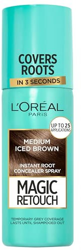 L'Oreal Paris Magic Retouch Spray Temporäres Ausbesserungsspray Farbton Medium Iced Brown 75 ml