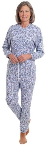 Texsan Grenouillère Liberty JL/ML - Liberty Bleu, Taille 3 (44/46)