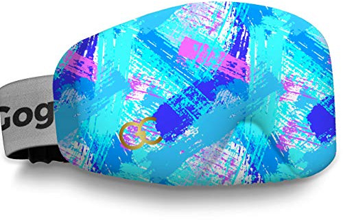 GogglesCover Ski Goggles Protective Cover, Protective Goggle Cover Portable, Ski Goggle Cover Sleeve Anti-Scratch, Ski Goggles Accessories, Ski Equipment, Paint Brush Design