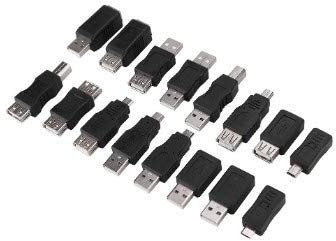 KSTE USB Stecker auf Buchse Adapter, 16PCS Mini USB Adapter, Multi High Speed USB2.0 Adapter Konverter Micro Konverter Hub Steckverbinder