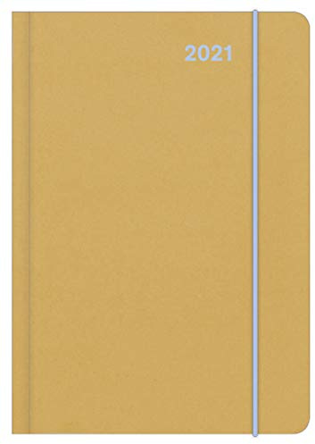 LIGHT BLUE 2021 - Diary - Buchkalender - Taschenkalender - 12x17: Midi Flexi Diary ColourLine