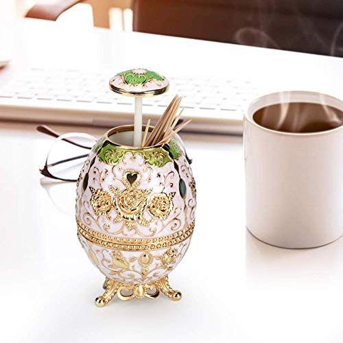 Einziehbarer Zahnstocherhalter für die Küche, automatischer Zahnstocherspender mit drehbarem Handpressflaschenöffner(Gold)