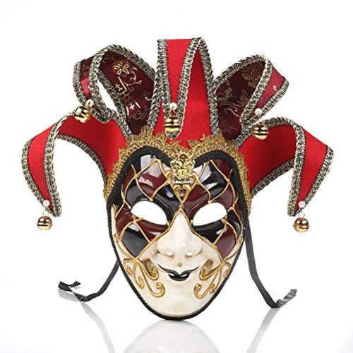 Ghzste Venedig Vollmasken, Frauen Mädchen Party Maske Maskerade Kostüme Weihnachten Halloween Karneval Anonyme Masken