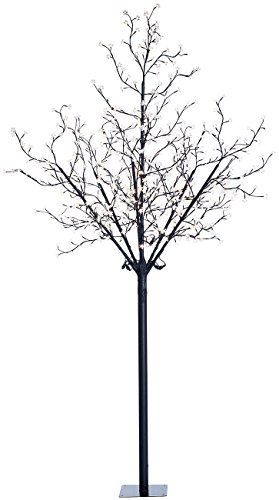 Lunartec LED Lichterbaum Outdoor: LED-Deko-Baum mit 600 beleuchteten Blüten, 250 cm (Versandrückläufer) (Baum Lichterbaum außen, Deko innen, Weihnachtsbaumbeleuchtung)