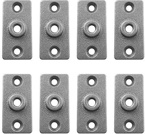 TAODAN - Placa para colgar bridas de techo de acero para 3/8 pulgadas. Barra roscada (no tubería), brida de techo para fontanería DYI y decoración industrial, conector de placa