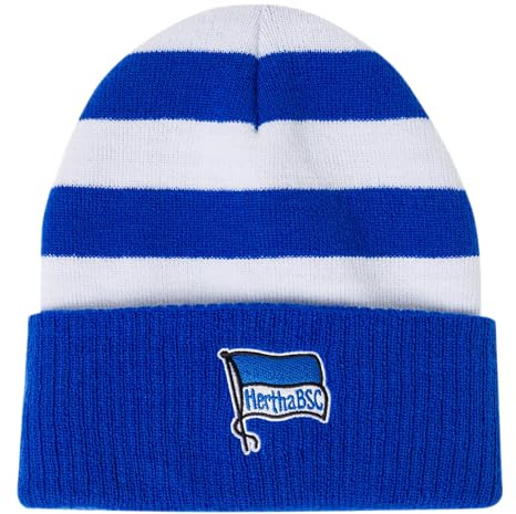 Hertha BSC Berlin Mütze blau-weiß gestreift Beanie HBSCB