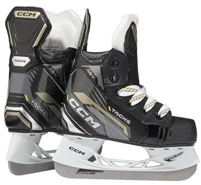 CCM Tacks AS-V Pattini da hockey su ghiaccio Youth, larghezza: Regular, Nero , Größe: 8.0 / EU 26