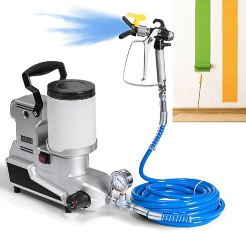 RSQQL 2L Airless Paint Sprayer, Electric Spray Paint Machine,2.5L/Min Paint Spraying Machine for Waterproofing Concrete Wall Repair,Finishing Spraying