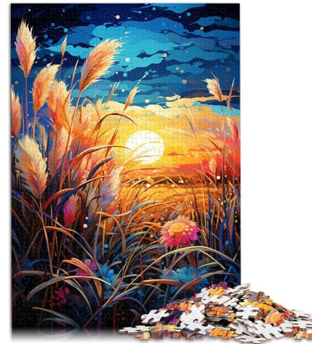 2000-teiliges Puzzle für Erwachsene, Silbergras-Quizspiel, jedes Teil ist einzigartig – anspruchsvolles Familienspiel, 27,56 x 39,37 Zoll