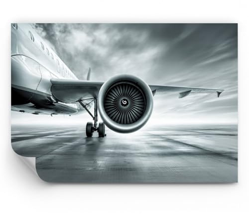 ARTTOR Carta da Parati in TNT 250x175 cm Aerei - 5248 - WF1 | Aereo Viaggio Attività commerciale Standard Fotomurale Moderno Decorazione da Parete Murale da Parete Per Soggiorno ARTTOR
