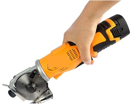 Cutter rotatif, Ciseaux électriques rechargeables sans fil 16.8V, polyvalents for tailleurs de tissus en cuir, couteau rond électrique, ciseaux à main,Portabilité accrue