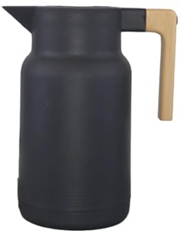 Frascos de agua resistentes de 1 litro con mango de madera antideslizante y base giratoria para un fácil mantenimiento, jarras térmicas modernas