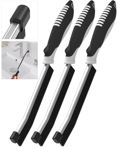 Grout Brush Corner Cleaning Brush Pack of 3 Corner Brush Cleaning Brush for Bathroom Joints Tiles Kitchen Garden Joint Cleaning Brush